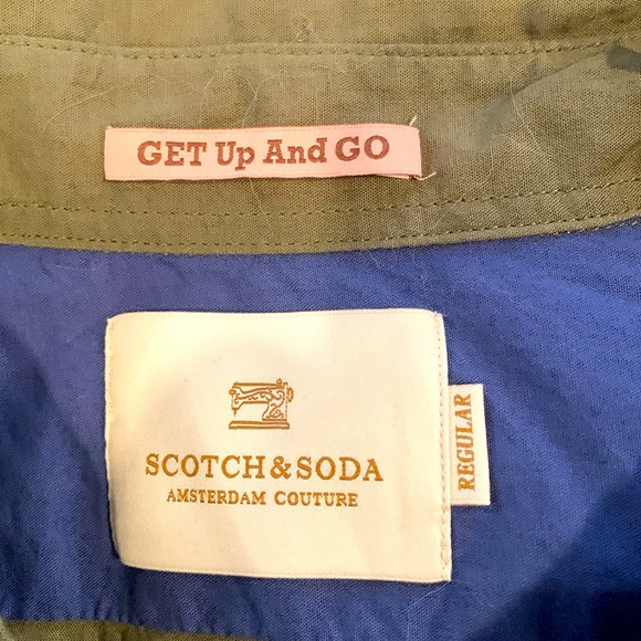 Scotch & Soda “Get Up And Go “ fine cotton multi print long sleeve shirt - Picture 3 of 6